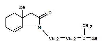 (9ci)-1,3,3a,4,5,6-六氫-3a-甲基-1-(3-甲基-3-丁烯)-2H-吲哚-2-酮結(jié)構式_810681-58-4結(jié)構式