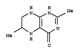 (9ci)-5,6,7,8-四氫-2,6-二甲基-4(1H)-蝶啶酮結構式_81138-95-6結構式