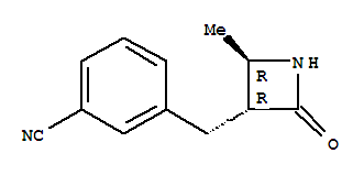 (9ci)-3-[[(2r,3r)-2-甲基-4-氧代-3-氮雜啶]甲基]-苯甲腈結(jié)構(gòu)式_815578-28-0結(jié)構(gòu)式