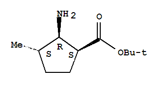 (1s,2r,3s)-(9ci)-2-氨基-3-甲基-環(huán)戊烷羧酸 1,1-二甲基乙酯結(jié)構(gòu)式_816444-35-6結(jié)構(gòu)式
