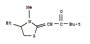 (9ci)-1-(4-乙基-3-甲基-2-噻唑啉基)-3,3-二甲基-2-丁酮結(jié)構(gòu)式_816455-95-5結(jié)構(gòu)式