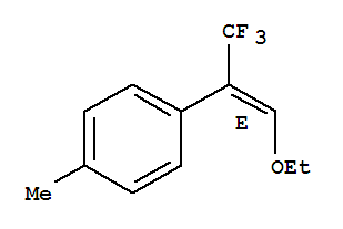 (9ci)-1-[(1e)-2-乙氧基-1-(三氟甲基)乙烯]-4-甲基-苯結(jié)構(gòu)式_819866-04-1結(jié)構(gòu)式