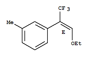 (9ci)-1-[(1e)-2-乙氧基-1-(三氟甲基)乙烯]-3-甲基-苯結(jié)構(gòu)式_819866-06-3結(jié)構(gòu)式