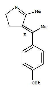 (9ci)-4-[1-(4-乙氧基苯基)亞乙基]-3,4-二氫-5-甲基-,(4e)-2H-吡咯結構式_820213-27-2結構式