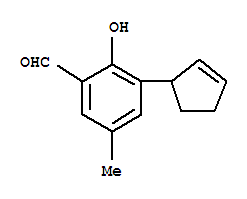 (9ci)-3-(2-環(huán)戊烯-1-基)-2-羥基-5-甲基-苯甲醛結(jié)構(gòu)式_821005-51-0結(jié)構(gòu)式