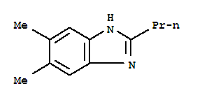 (9ci)-5,6-二甲基-2-丙基-1H-苯并咪唑結構式_82326-42-9結構式