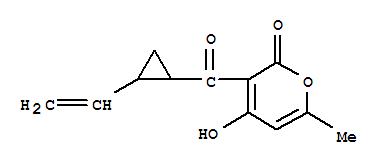 (9ci)-3-[(2-乙烯環(huán)丙基)羰基]-4-羥基-6-甲基-2H-吡喃-2-酮結構式_823792-56-9結構式