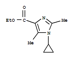 (9ci)-1-環(huán)丙基-2,5-二甲基-1H-咪唑-4-羧酸乙酯結(jié)構(gòu)式_824432-04-4結(jié)構(gòu)式
