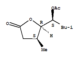 (4s,5r)-(9ci)-5-[(1s)-1-(乙?；趸?-3-甲基丁基]二氫-4-甲基-2(3H)-呋喃酮結(jié)構(gòu)式_828263-44-1結(jié)構(gòu)式