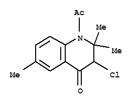 1-乙酰基-3-氯-2,3-二氫-2,2,6-三甲基-4(1H)-喹啉酮結(jié)構(gòu)式_828939-22-6結(jié)構(gòu)式