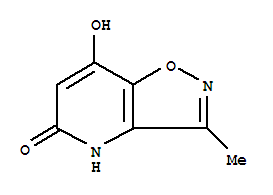(9ci)-7-羥基-3-甲基-異噁唑并[4,5-b]吡啶-5(4h)-酮結構式_83988-34-5結構式