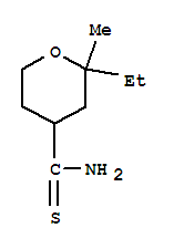 (9ci)-2-乙基四氫-2-甲基-2H-吡喃-4-硫代甲酰胺結構式_84125-27-9結構式
