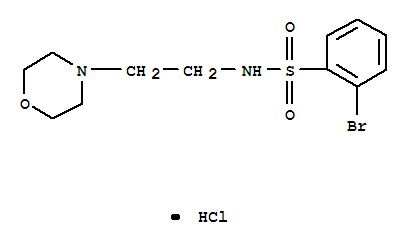 2-溴-N-(2-嗎啉-4-基-乙基)-苯磺酰胺鹽酸鹽結(jié)構(gòu)式_850411-16-4結(jié)構(gòu)式