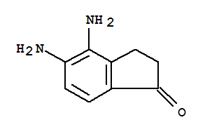 4,5-二氨基-2,3-二氫-1H-茚-1-酮結構式_851107-86-3結構式