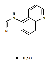 1H-咪唑并[4,5-f]喹啉 水合物 (1:1)結(jié)構(gòu)式_857833-79-5結(jié)構(gòu)式