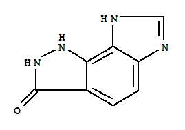 1,8-二氫-咪唑并[4,5-g]吲唑-3(2H)-酮結(jié)構(gòu)式_858220-74-3結(jié)構(gòu)式