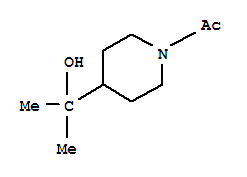1-[4-(2-羥基-2-丙基)-1-哌啶基]乙酮結(jié)構(gòu)式_858262-43-8結(jié)構(gòu)式