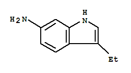 (9ci)-3-乙基-1H-吲哚-6-胺結構式_873055-15-3結構式