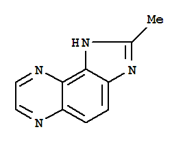 (9ci)-2-甲基-1H-咪唑并[4,5-f]喹噁啉結(jié)構(gòu)式_87967-72-4結(jié)構(gòu)式