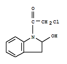 (9ci)-1-(氯乙酰基)-2,3-二氫-1H-吲哚-2-醇結(jié)構(gòu)式_88150-27-0結(jié)構(gòu)式