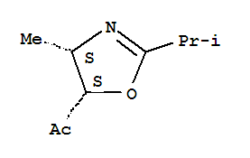 順式-(9ci)-1-[4,5-二氫-4-甲基-2-(1-甲基乙基)-5-噁唑]-乙酮結構式_88309-26-6結構式