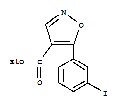(9ci)-5-(3-碘苯基)-4-異噁唑羧酸乙酯結(jié)構(gòu)式_887407-86-5結(jié)構(gòu)式