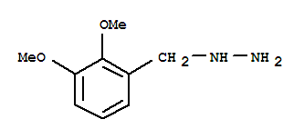 2,3-二甲氧基芐肼結(jié)構(gòu)式_887596-42-1結(jié)構(gòu)式