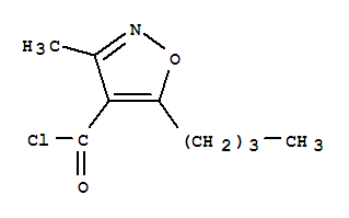 (7ci)-5-丁基-3-甲基-4-異噁唑羰酰氯結構式_90415-80-8結構式