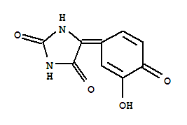 (7ci)-5-(3-羥基-4-氧代-2,5-環(huán)己二烯-1-基)-乙內(nèi)酰脲結(jié)構(gòu)式_90418-78-3結(jié)構(gòu)式