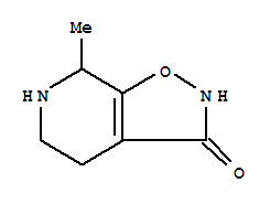 (9ci)-4,5,6,7-四氫-7-甲基-異噁唑并[5,4-c]吡啶-3(2H)-酮結構式_91305-30-5結構式