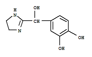 (9ci)-4-[(4,5-二氫-1H-咪唑-2-基)羥基甲基]-1,2-苯二醇結(jié)構(gòu)式_91401-71-7結(jié)構(gòu)式