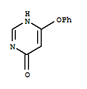 (9ci)-6-苯氧基-4(1H)-嘧啶酮結(jié)構(gòu)式_91520-65-9結(jié)構(gòu)式