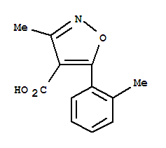 (7ci)-3-甲基-5-鄰甲苯-4-異噁唑羧酸結(jié)構(gòu)式_91569-56-1結(jié)構(gòu)式