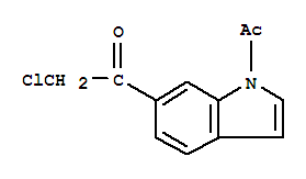 (9ci)-1-乙酰基-6-(氯乙?；?-1H-吲哚結(jié)構(gòu)式_92013-04-2結(jié)構(gòu)式