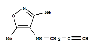 (9ci)-3,5-二甲基-n-2-丙炔-4-異噁唑胺結構式_92088-04-5結構式