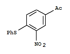 1-[3-硝基-4-(苯基硫代)苯基]-1-乙酮結(jié)構(gòu)式_92163-78-5結(jié)構(gòu)式