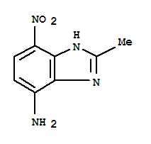 (7ci)-4(or 7)-氨基-2-甲基-7(or 4)-硝基-苯并咪唑結構式_92335-67-6結構式