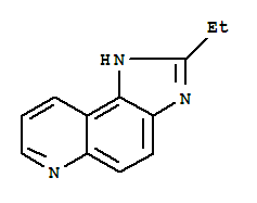 (9ci)-2-乙基-1H-咪唑并[4,5-f]喹啉結構式_93201-86-6結構式