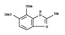 (7ci)-4,5(or 6,7)-二甲氧基-2-甲基-苯并咪唑結(jié)構(gòu)式_93691-07-7結(jié)構(gòu)式