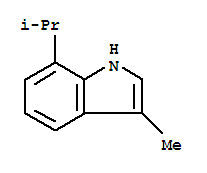 (9ci)-3-甲基-7-(1-甲基乙基)-1H-吲哚結(jié)構(gòu)式_94239-09-5結(jié)構(gòu)式