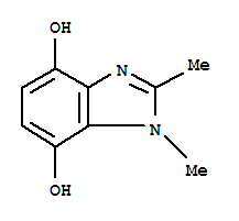 (9ci)-1,2-二甲基-1H-苯并咪唑-4,7-二醇結構式_97042-59-6結構式