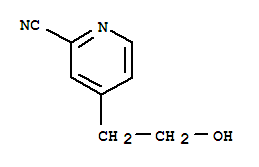 2-Pyridinecarbonitrile,4-(2-hydroxyethyl)-(9ci) Structure,99584-77-7Structure