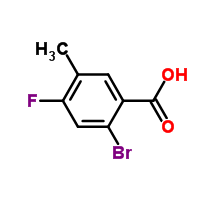 2-Bromo-4-fluoro-5-methylbenzoic acid Structure,1003709-39-4Structure