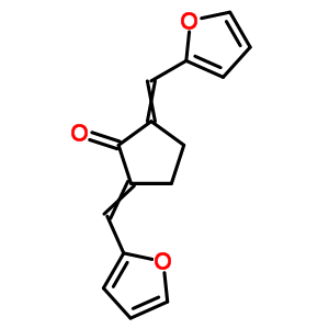 Cyclopentanone,2,5-bis(2-furanylmethylene)-Structure,1026-78-4Structure Cyclopentanone,2,5-bis(2-furanylmethylene)- Structure,1026-78-4Structure