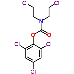 Carbamic acid,bis(2-chloroethyl)-, 2,4,6-trichlorophenyl ester (7ci,8ci,9ci)Structure,10399-49-2Structure Carbamic acid,bis(2-chloroethyl)-, 2,4,6-trichlorophenyl ester (7ci,8ci,9ci) Structure,10399-49-2Structure