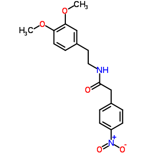 n-[2-(3,4-二甲氧基苯基)乙基]-4-硝基-苯乙酰胺結(jié)構(gòu)式_10403-40-4結(jié)構(gòu)式