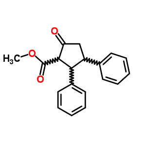 Cyclopentanecarboxylicacid, 5-oxo-2,3-diphenyl-, methyl esterStructure,10498-83-6Structure Cyclopentanecarboxylicacid, 5-oxo-2,3-diphenyl-, methyl ester Structure,10498-83-6Structure