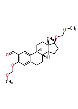 (17beta)-3,17-二(甲氧基甲氧基)雌甾-1(10),2,4-三烯-2-甲醛結(jié)構(gòu)式_123715-80-0結(jié)構(gòu)式