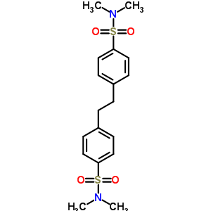 4,4-(1,2-乙烷二基)雙[N,N-二甲基-苯磺酰胺結(jié)構(gòu)式_13952-56-2結(jié)構(gòu)式