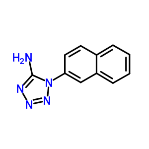 1-(2-萘)-1H-四唑-5-胺結(jié)構(gòu)式_14832-57-6結(jié)構(gòu)式